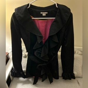 Dalia Collection dressy rain coat, windbreaker, size small